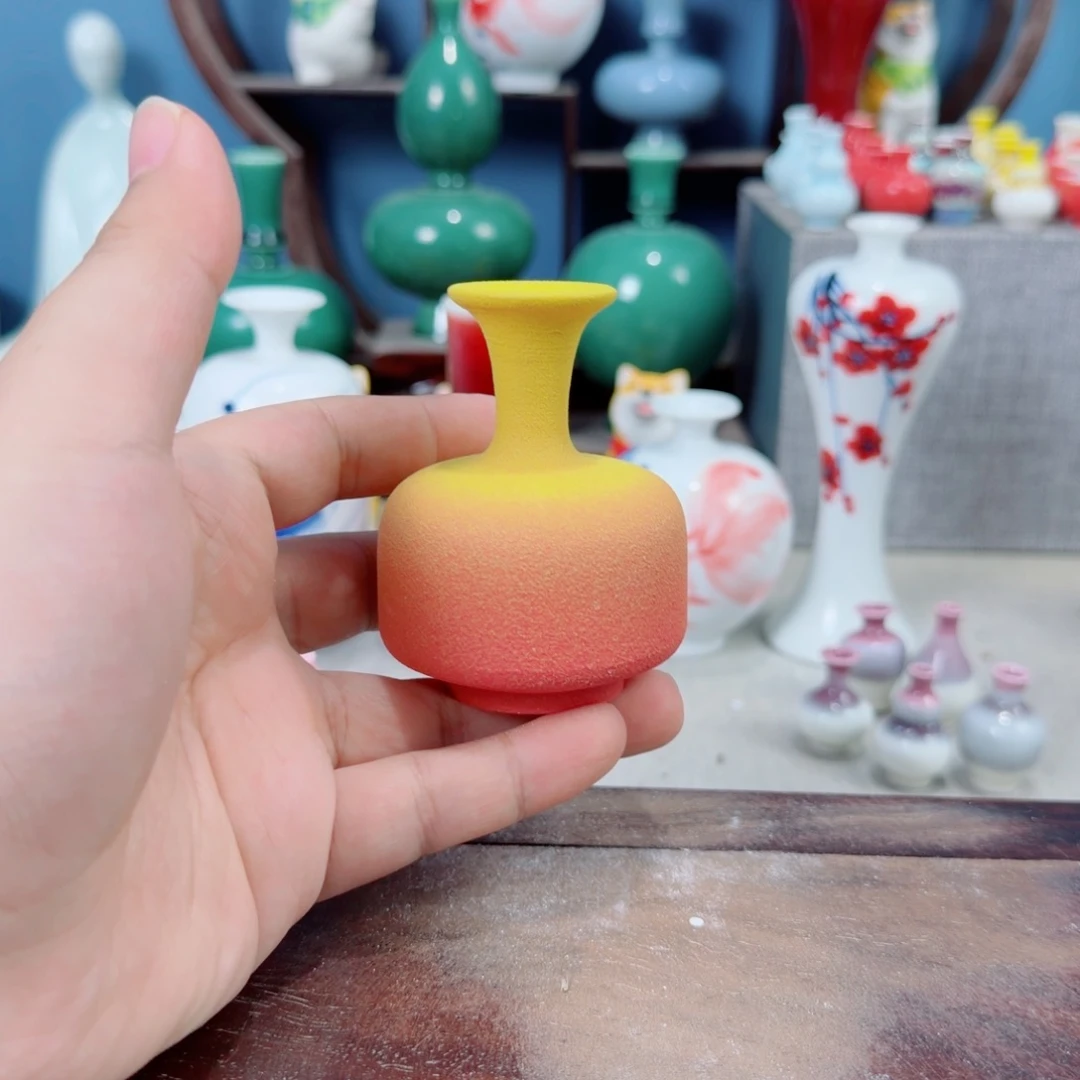陶瓷手工小花器摆件