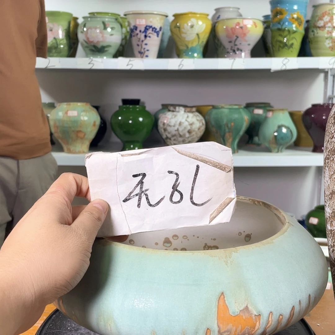 景德镇陶瓷花盆花器中秋国庆