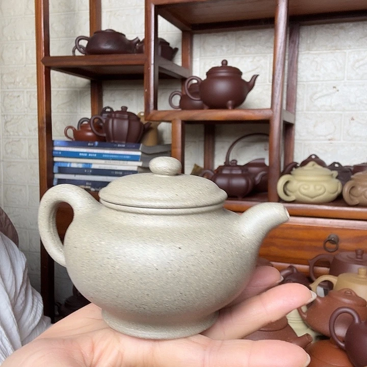 紫砂茶壶掇只300cc青段精工半手