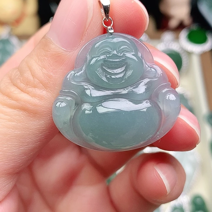 颈饰银S925镶嵌翡翠吊坠