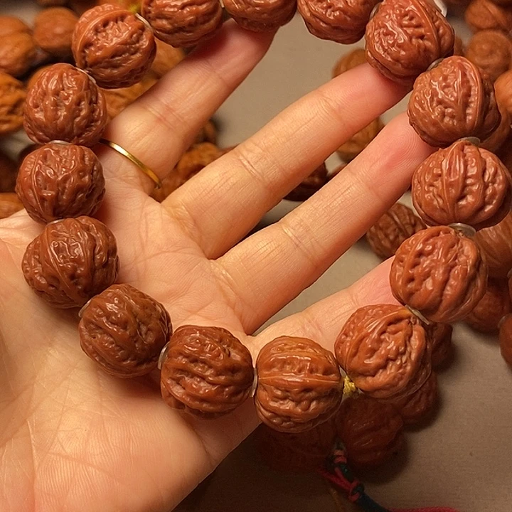 关***鹰手串文玩核桃火焰八棱