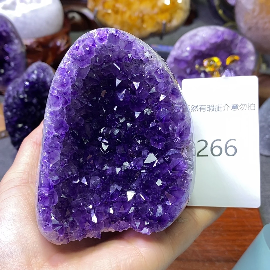 紫晶珠宝半成品未镶嵌