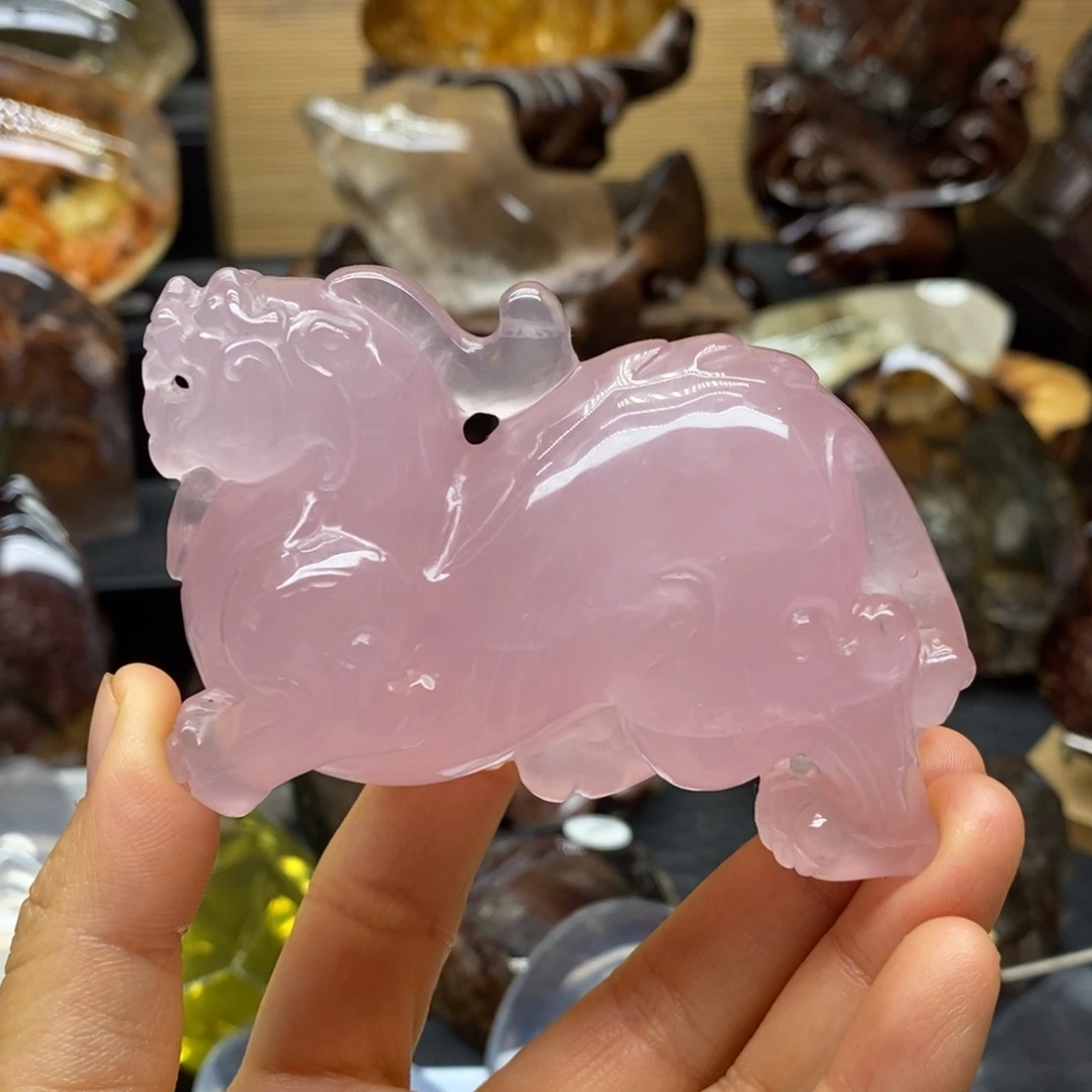 未镶嵌吊坠(不含链)水晶原石手把摆件