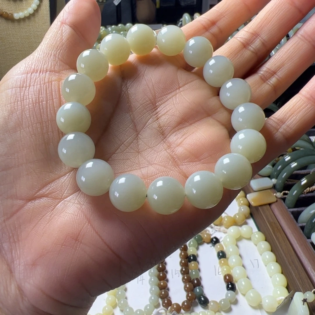 和田玉未镶嵌手链