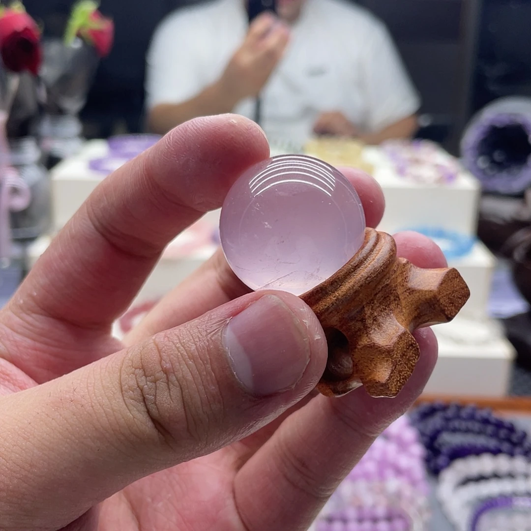 紫***晶未镶嵌手串水晶球