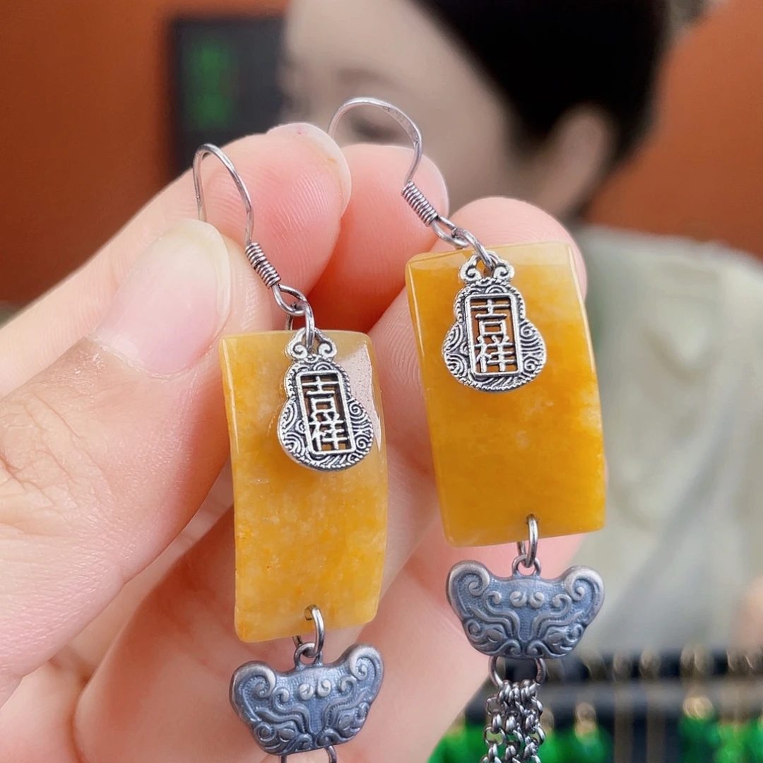 翡翠未镶嵌耳饰饰品