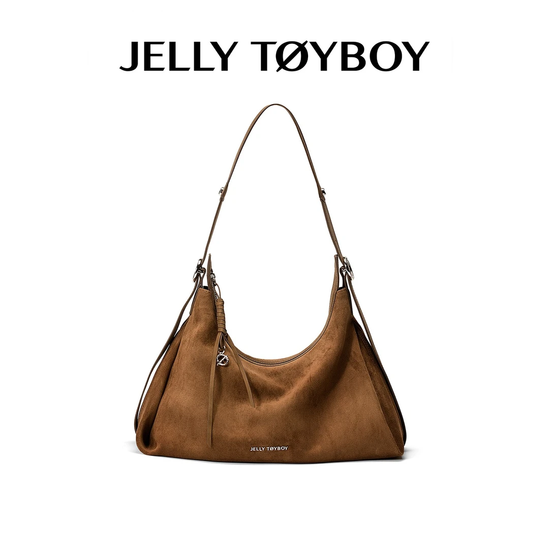 jtb包包.漫游hobo棕色.高级感通勤包大容量百搭包包单肩包斜挎包