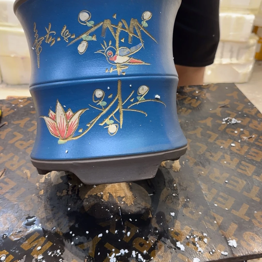 紫砂花盆口径16.18口径