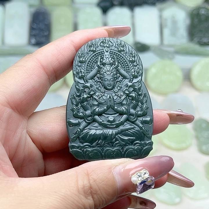 和田玉未镶嵌颈饰