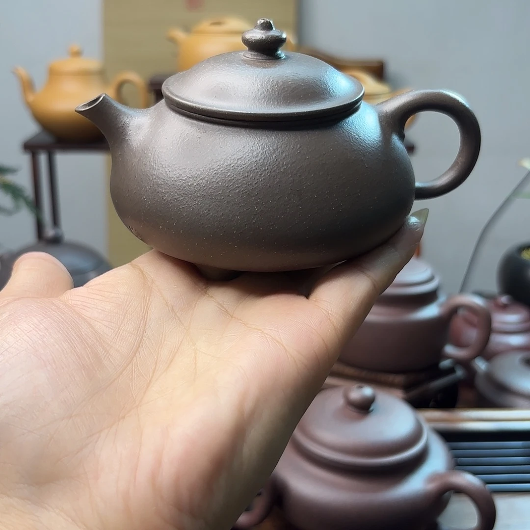 卡***兵茶壶紫砂黄龙山天青寒江