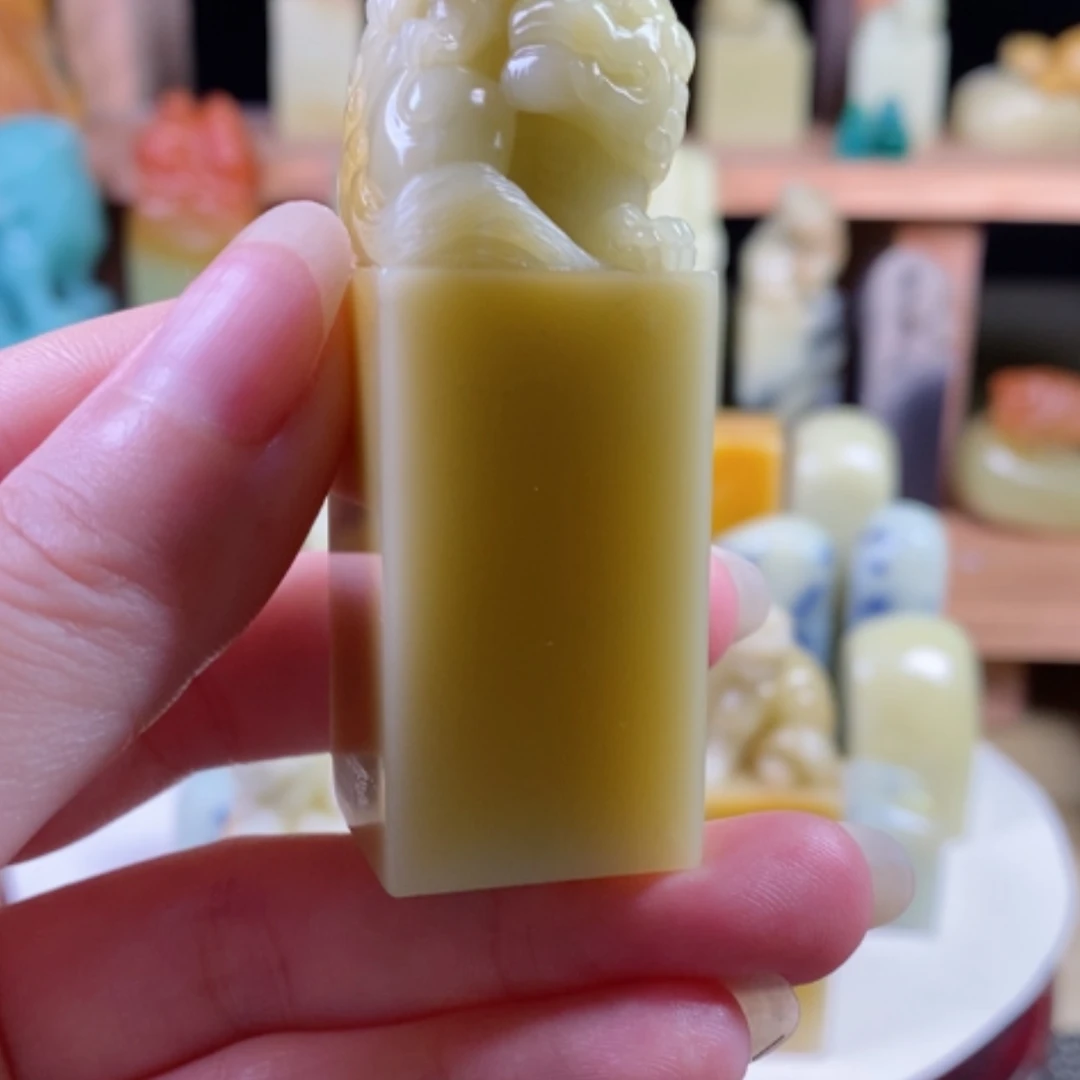 【闪购商品】青田石印**家封门菜花黄……