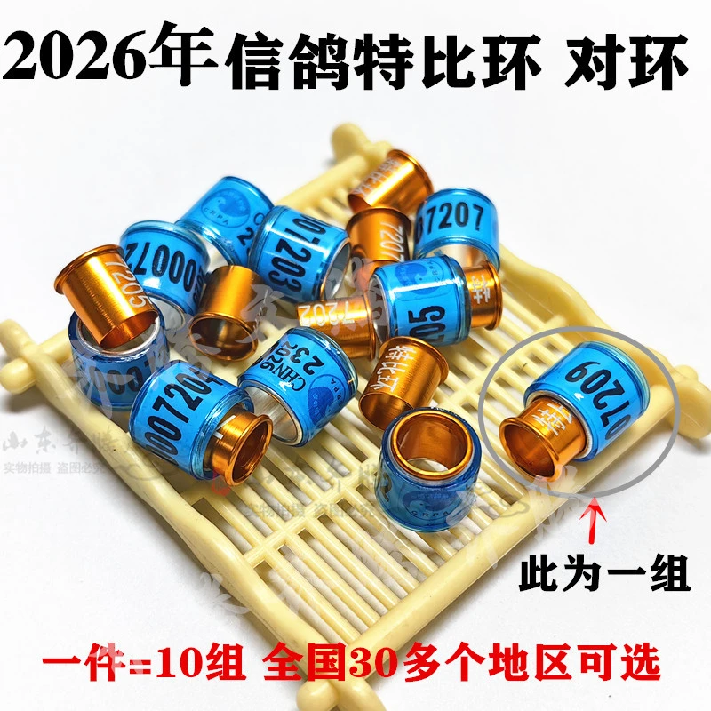 2026年统一环特比对环鸽子脚环不带证比赛俱乐部鸽环