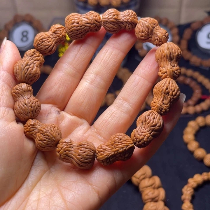 @***者桃核吊坠秦岭桃核手串