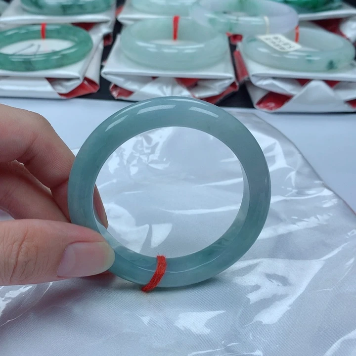 未镶嵌手镯翡翠55圈