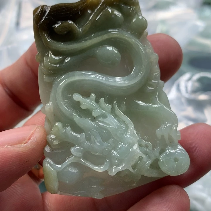 翡翠未镶嵌颈饰保真天然a货翡翠