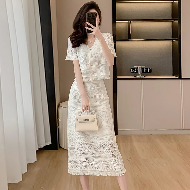 【两件套】【有里布】两件套夏季2025新款今年流行漂亮套装裙子女1456