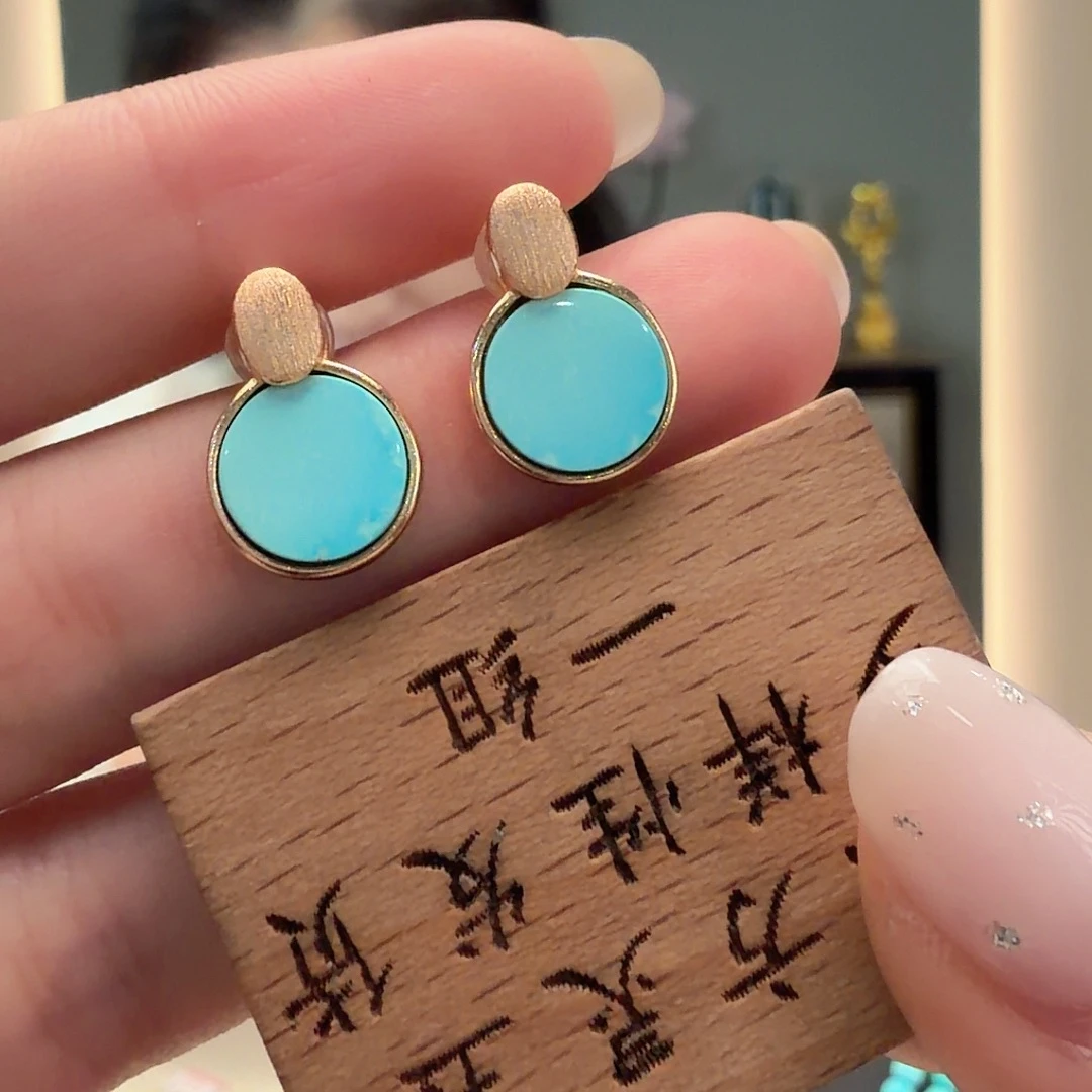 绿松石银S925镶嵌颈饰