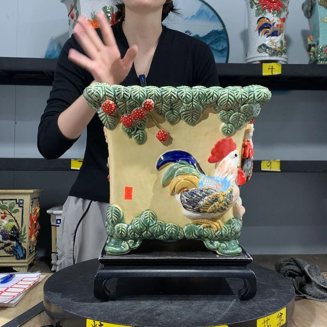 囍高温烧制石湾盆不退换