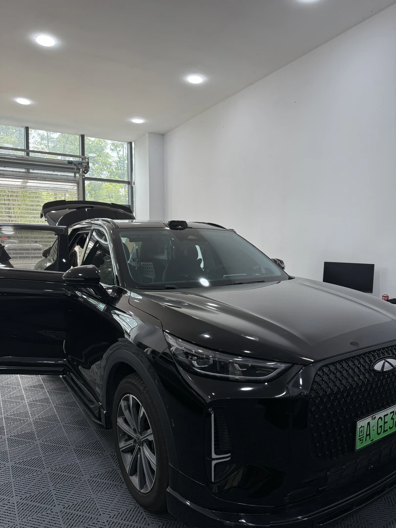 适用于奇瑞风云T9车顶激光雷达装饰耐高温汽车专用黑化包围改装件