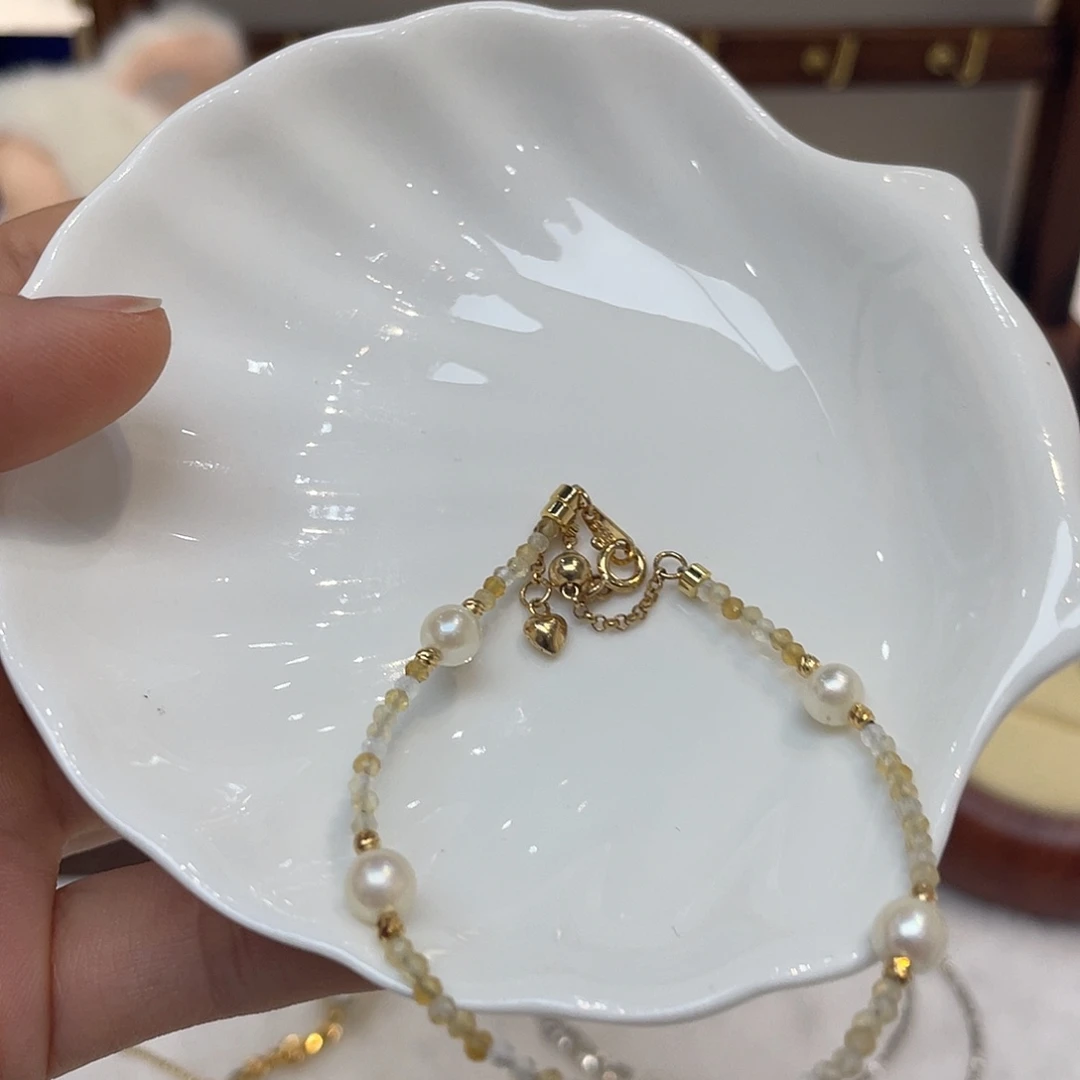 海水珍珠手绳银S925镶嵌