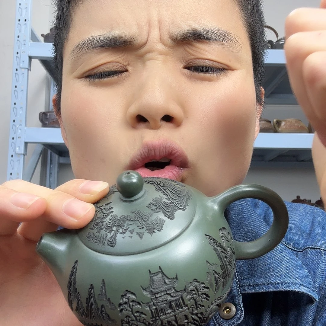 茶壶紫砂民间手艺人全手工制作