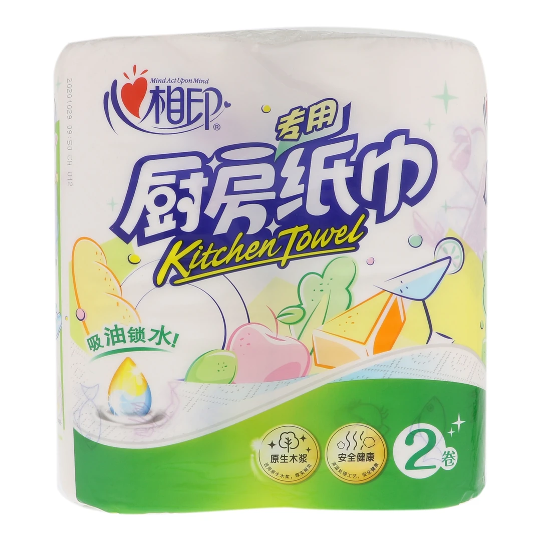 心相印印花厨房纸巾2卷