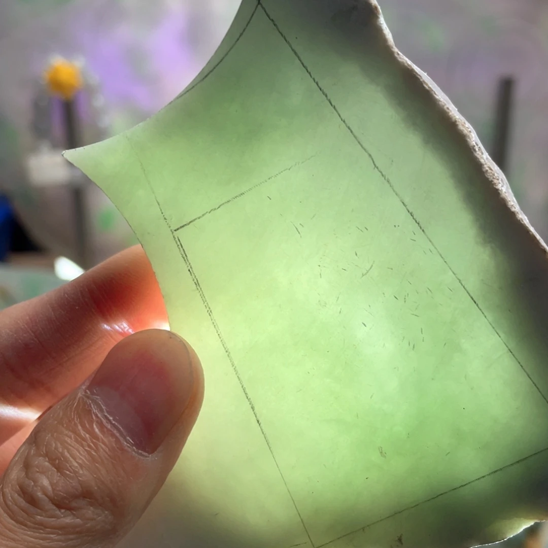 翡翠未镶嵌挂件K缅甸天然翡翠片料