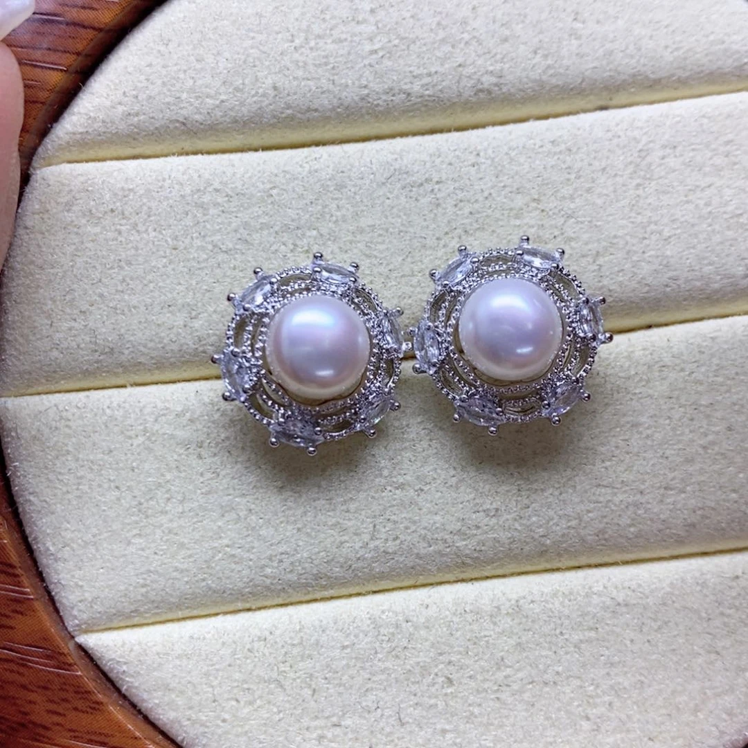 未镶嵌淡水珍珠耳饰