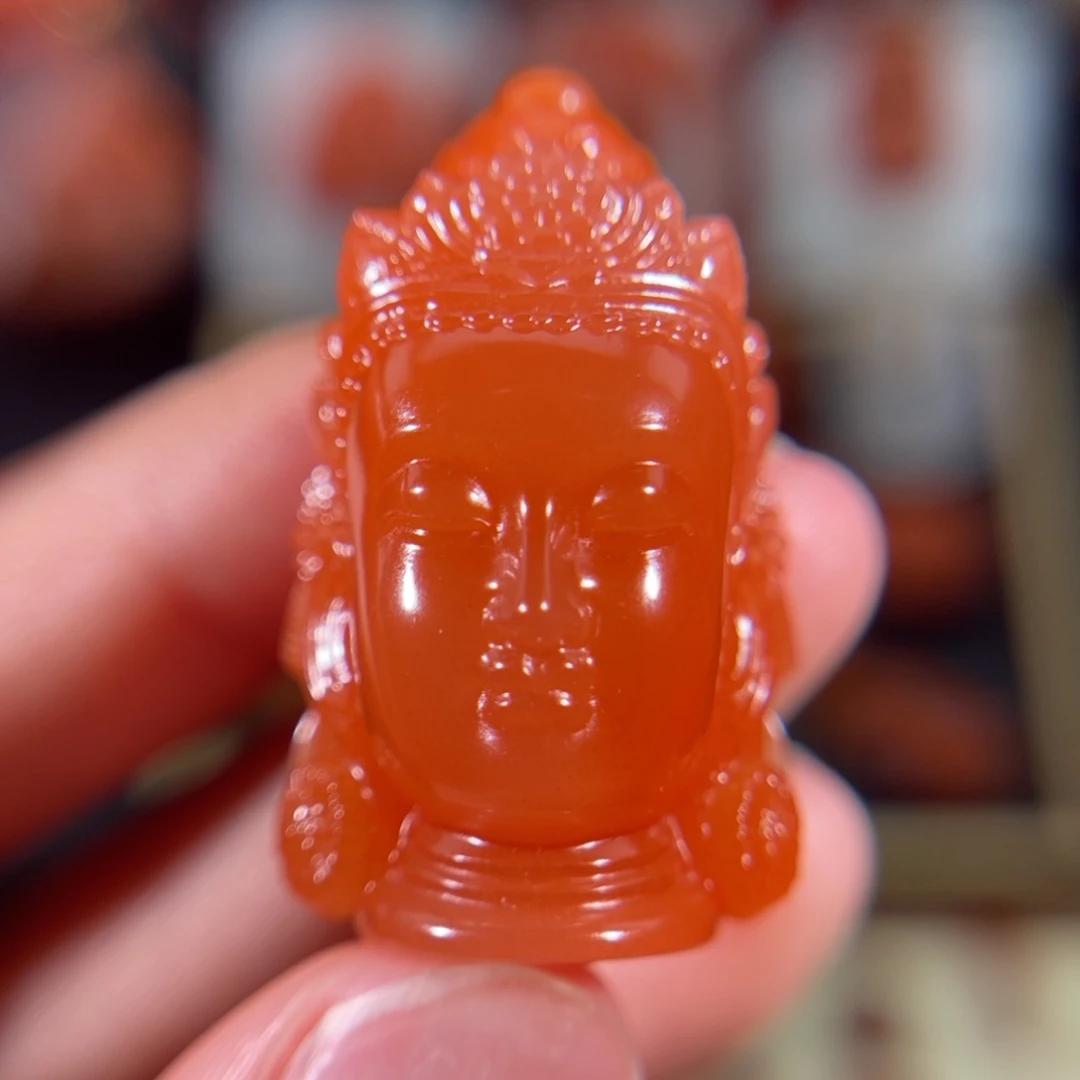 南红玛瑙未镶嵌度母32.2*20