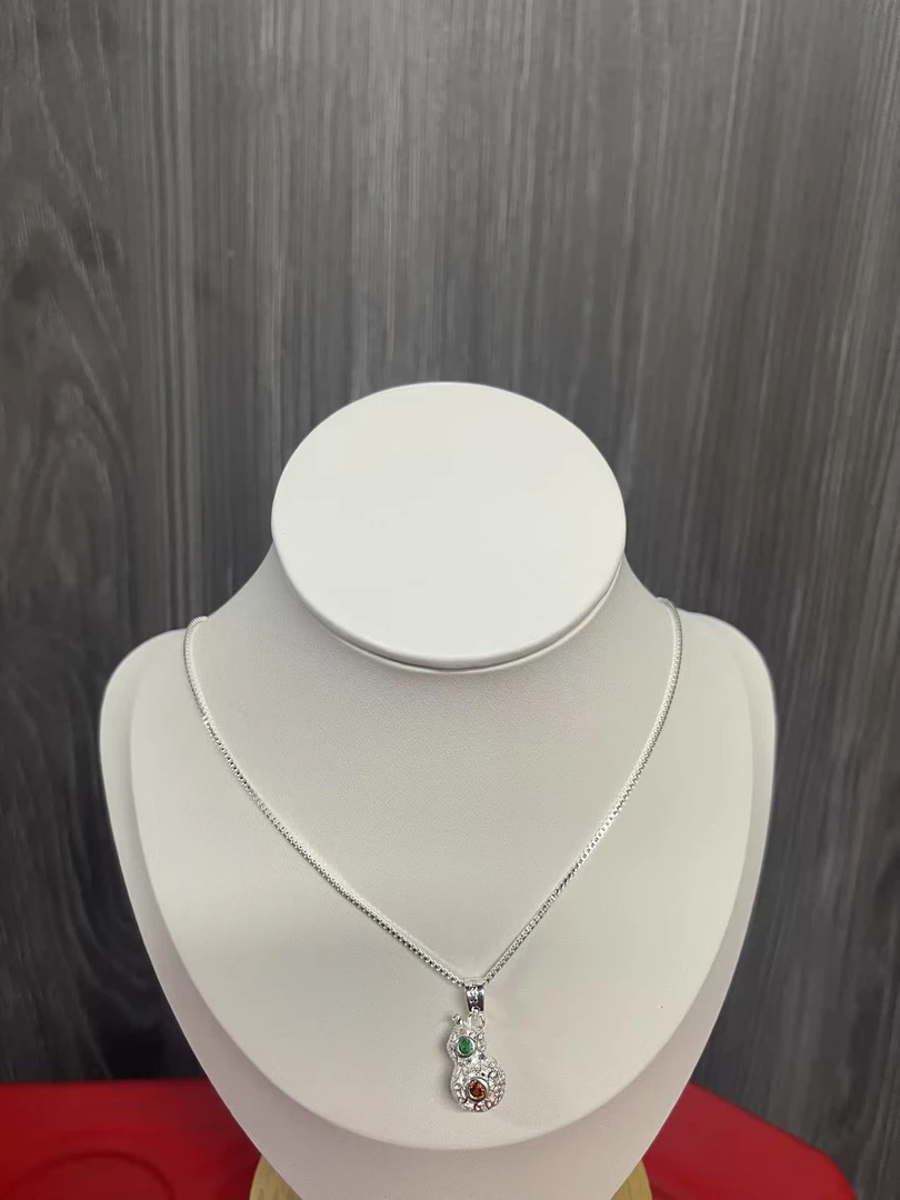 坠链均足银 精品足银项链【无礼盒】0016