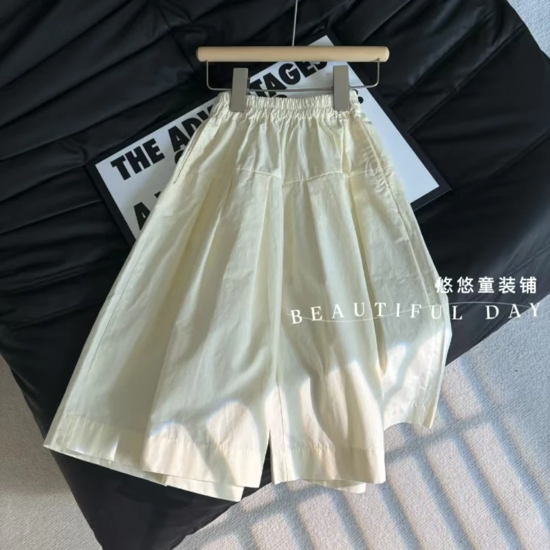 【松弛有度】女童夏装儿童韩版洋气宽松阔腿九分裤