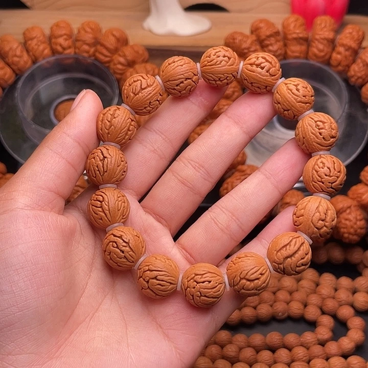手串桃核精品绣球手串1.5