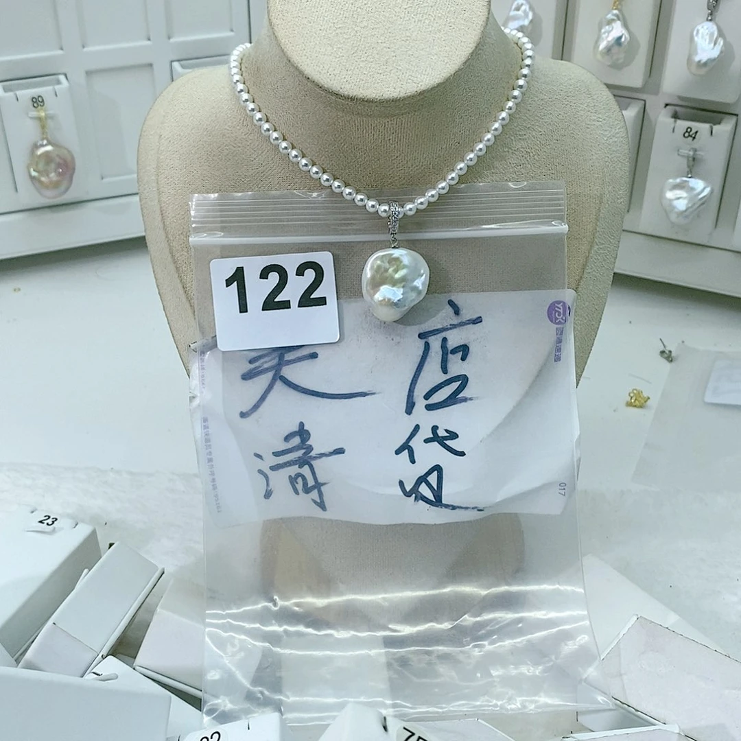 淡水珍珠颈饰合金