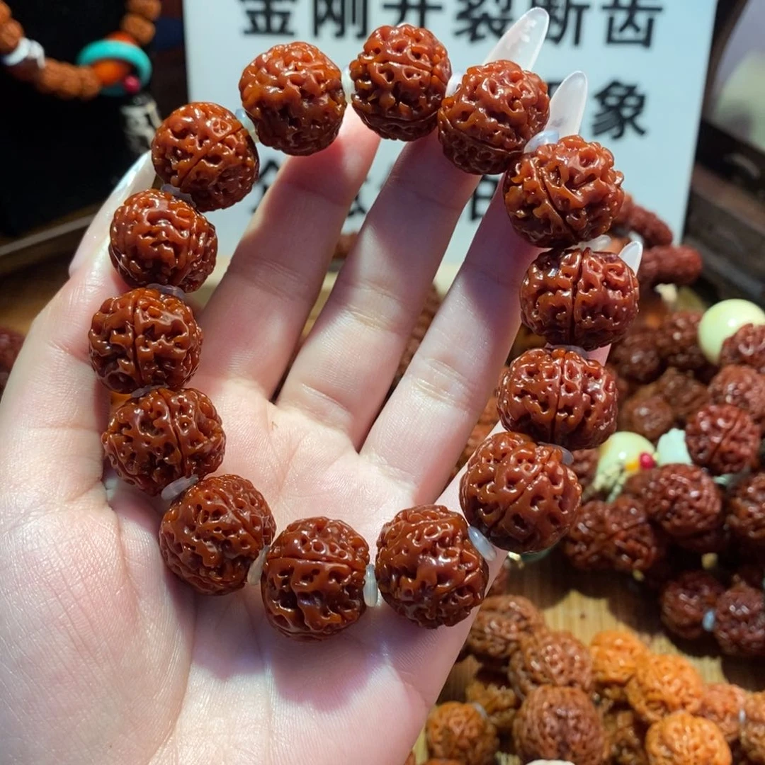 金刚菩提手串蓝**园185素肉