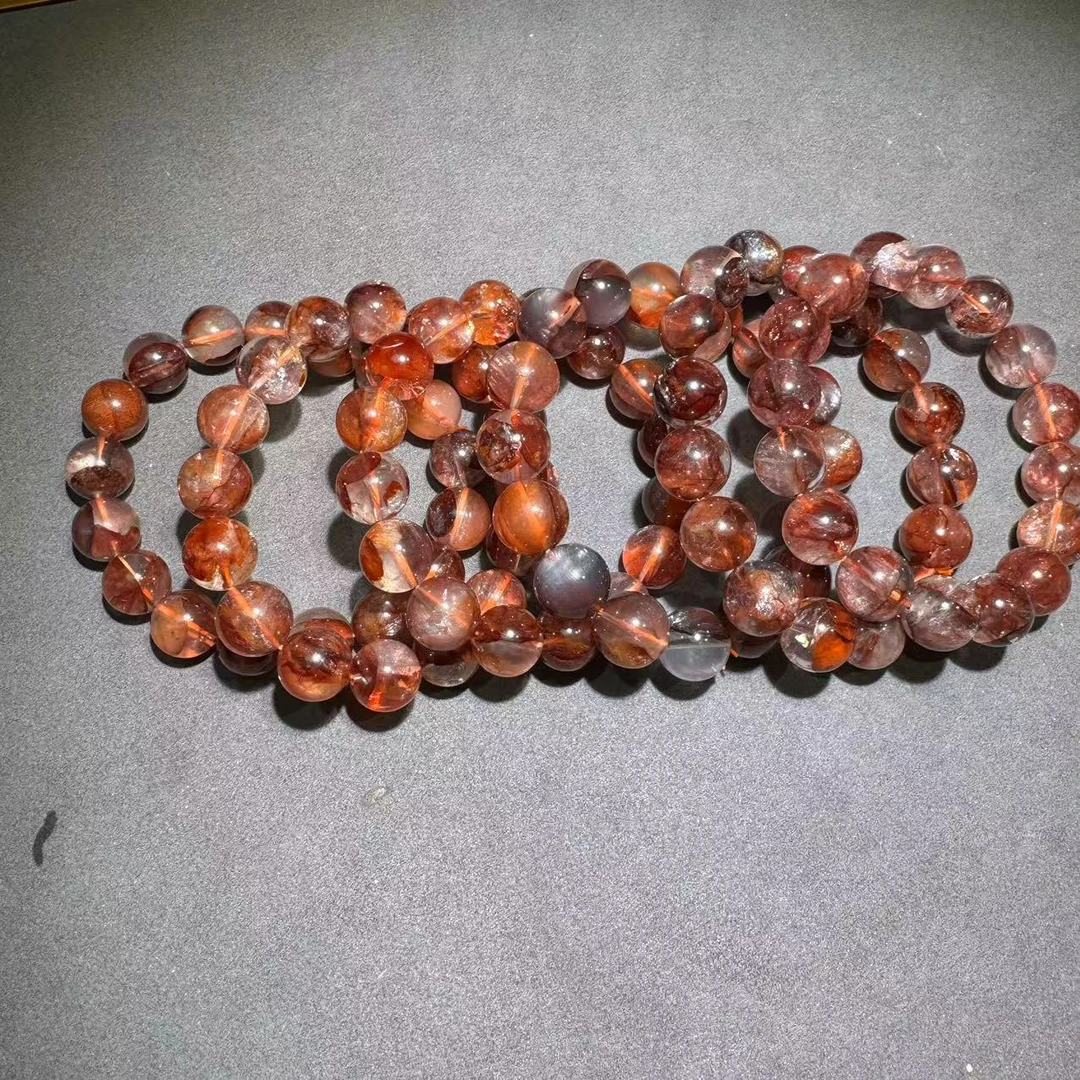 【黑胖珠宝】H0100红胶花单圈手串多样性发其一