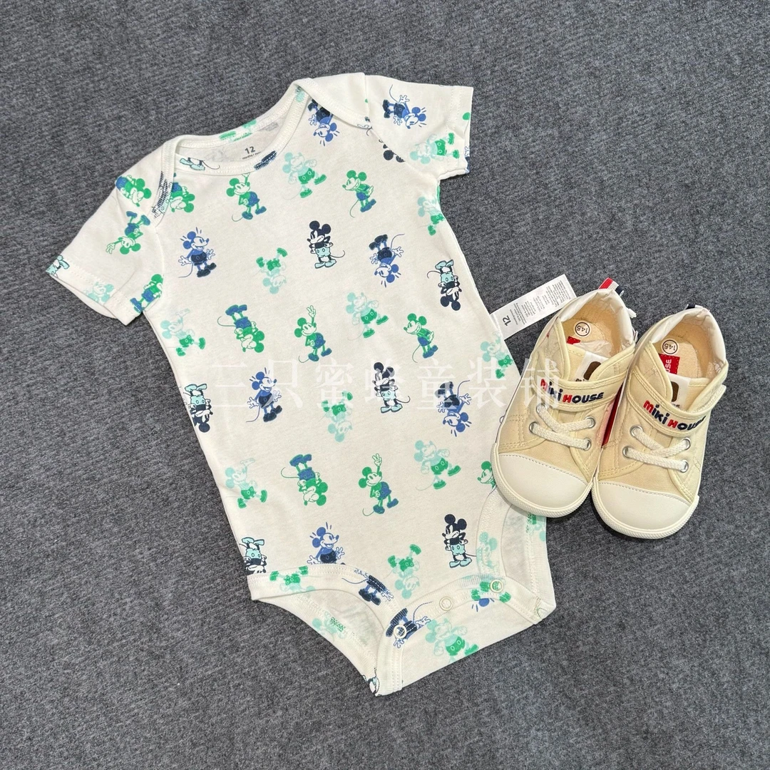 【可爱米奇】婴儿连体衣短袖包屁衣新生儿衣服宝宝哈衣夏季透气爬服