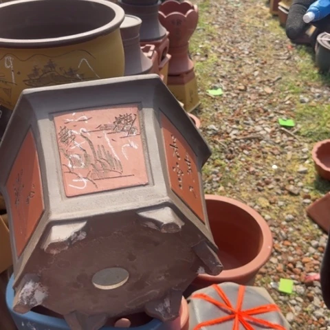 紫砂花盆紫砂花盆盆盆景盆栽