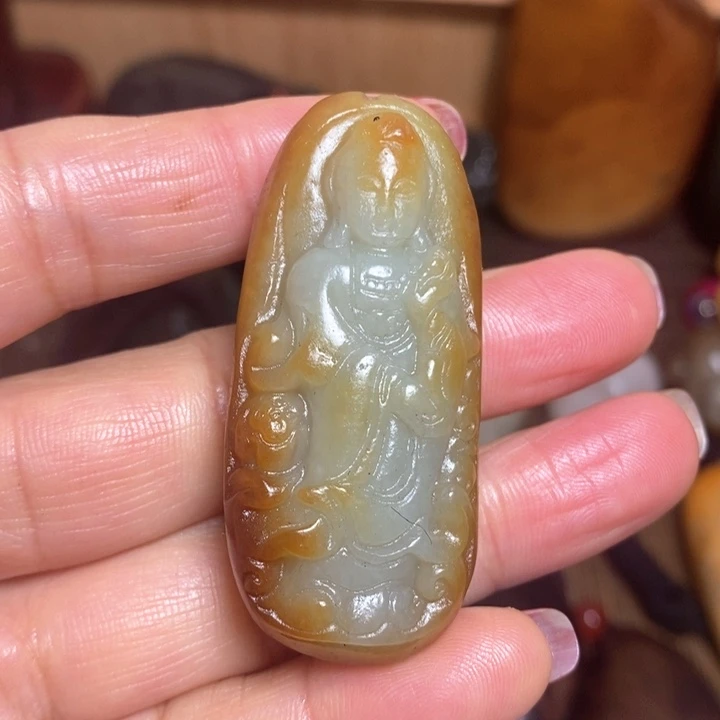 和田玉（糖玉）挂件未镶嵌