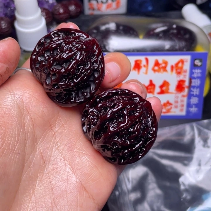 文玩核桃把件虎头
