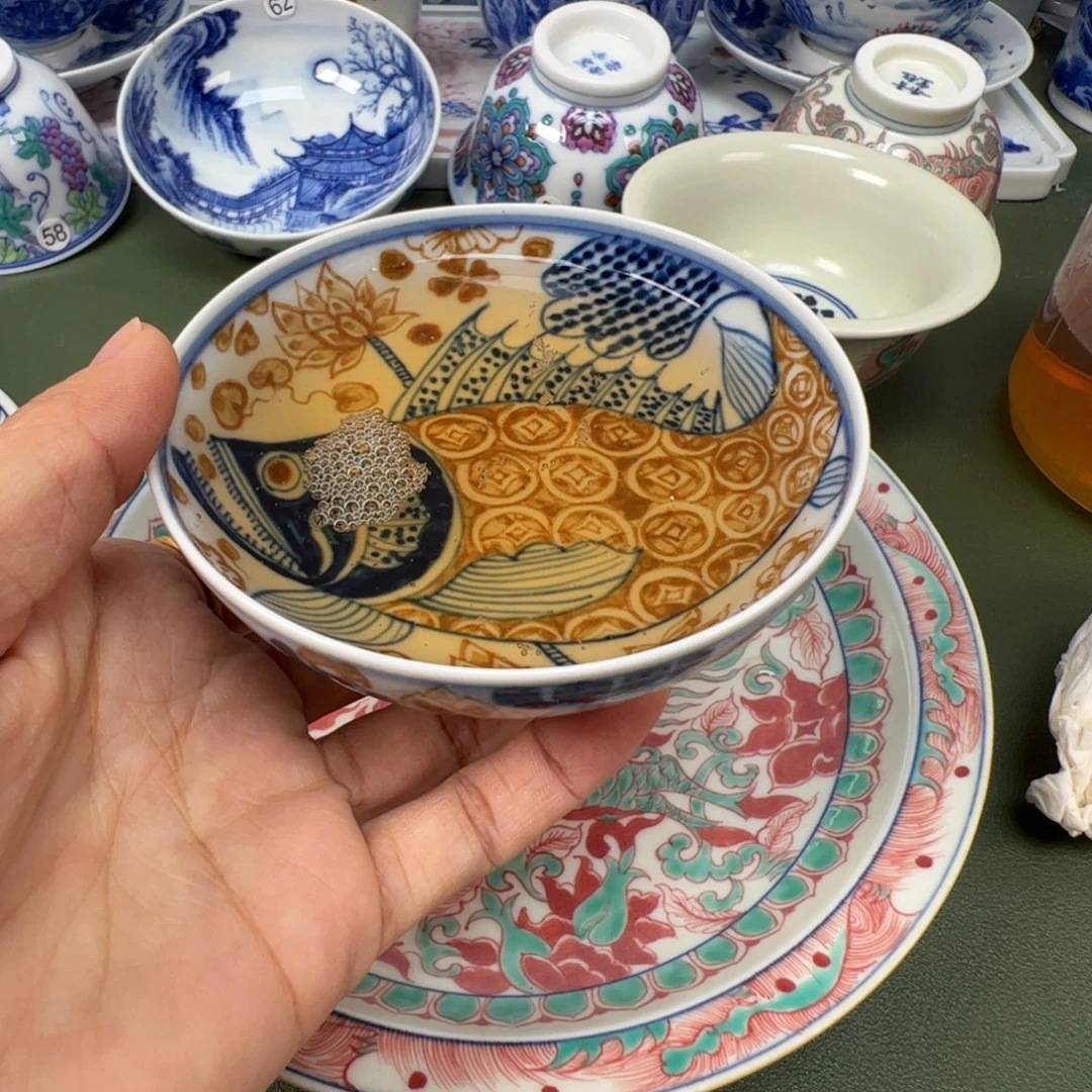 陶瓷景德镇纯手工纯手绘茶具木木29