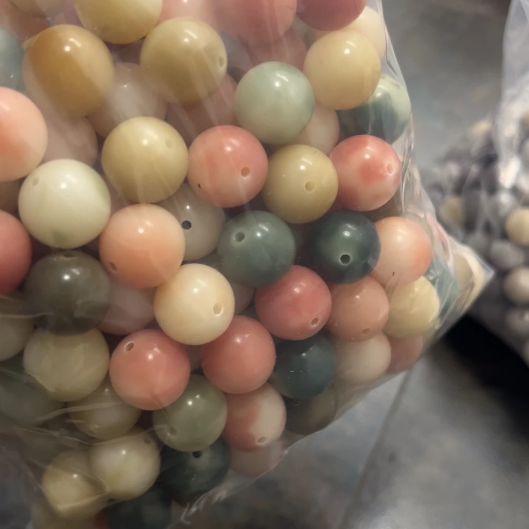 【闪购商品】白玉菩提吊坠c14/50+10颗三色花皮