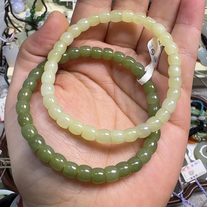 和田玉未镶嵌手串宝润莱6
