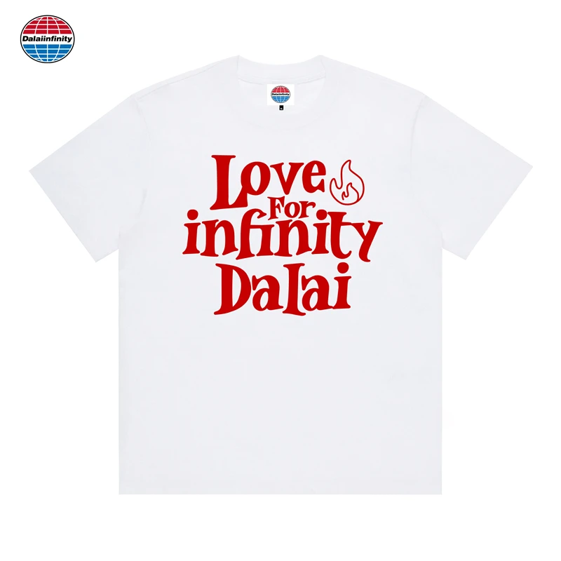 【兔兔专属】Dalaiinfinity（无限的爱）国潮重磅纯棉短袖t恤胶浆穿搭