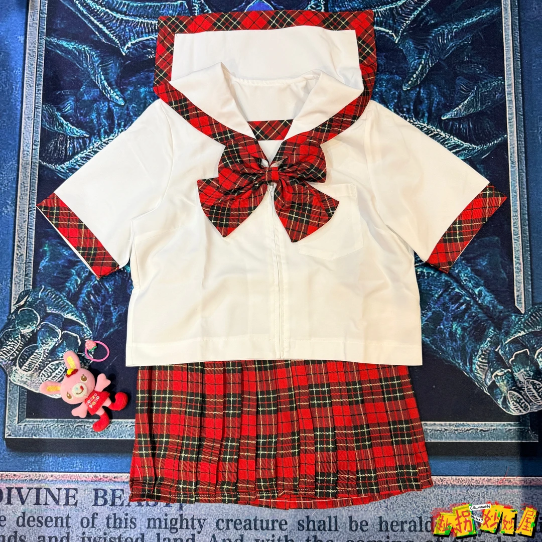 【现货秒发】bodyline日牌全新未拆封苏格兰粉红格jk制服套装萌款
