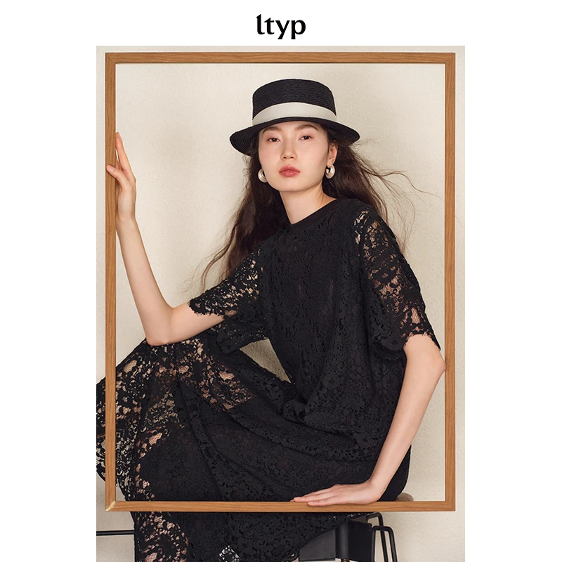 ltyp 2.3 镂空蕾丝连衣裙高级优雅长裙Y101251067