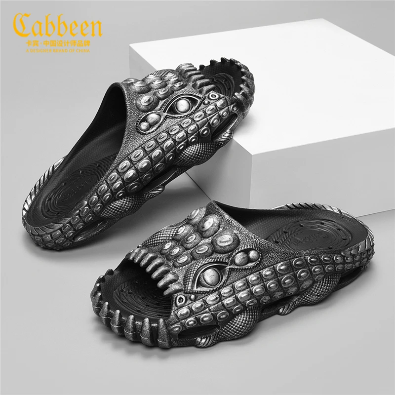 卡宾潮牌拖鞋男士室内居家一字拖夏外穿休闲凉鞋男沙滩鞋户外凉拖