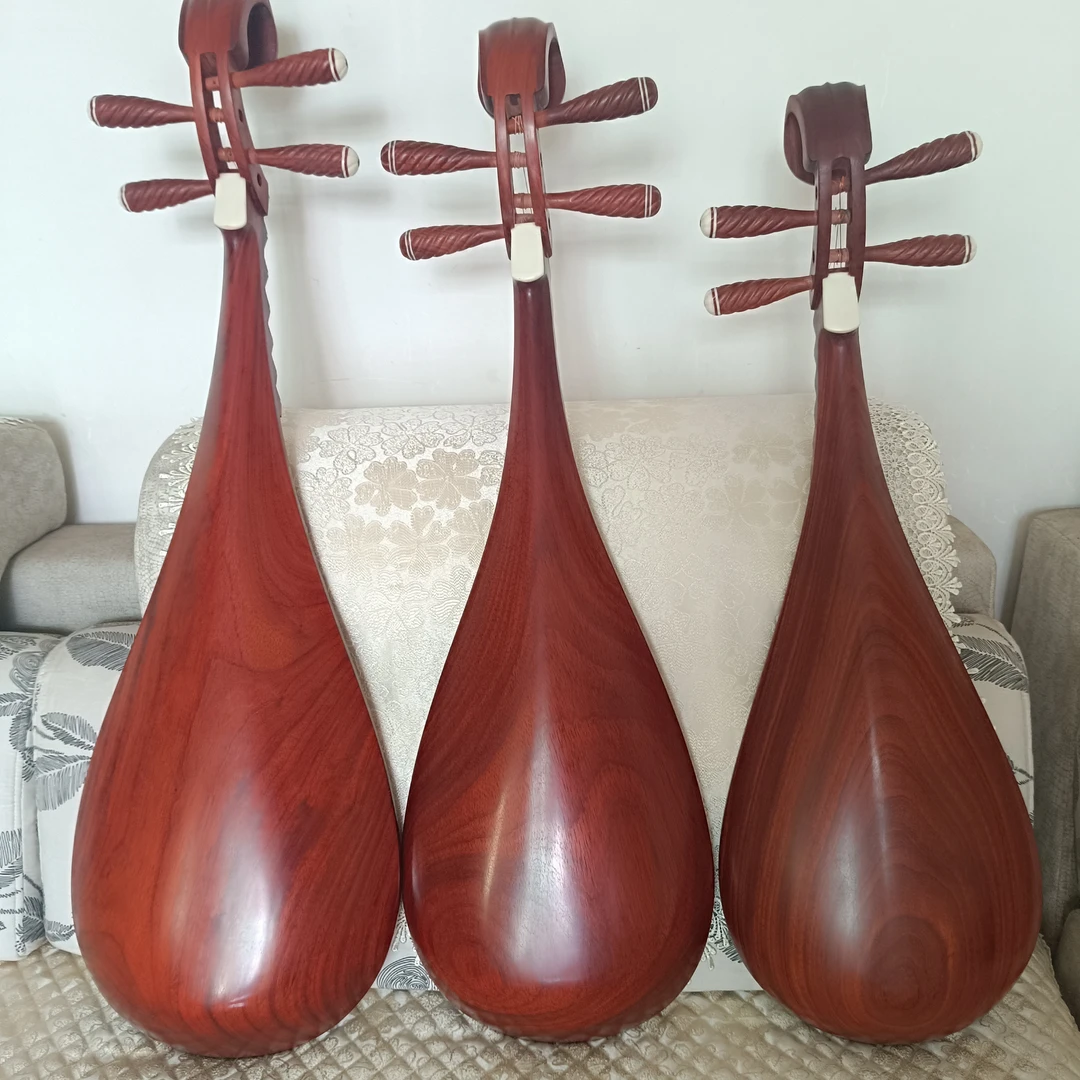 红花梨木琵琶牡丹头老师傅匠心制作适合初学入门考级演奏