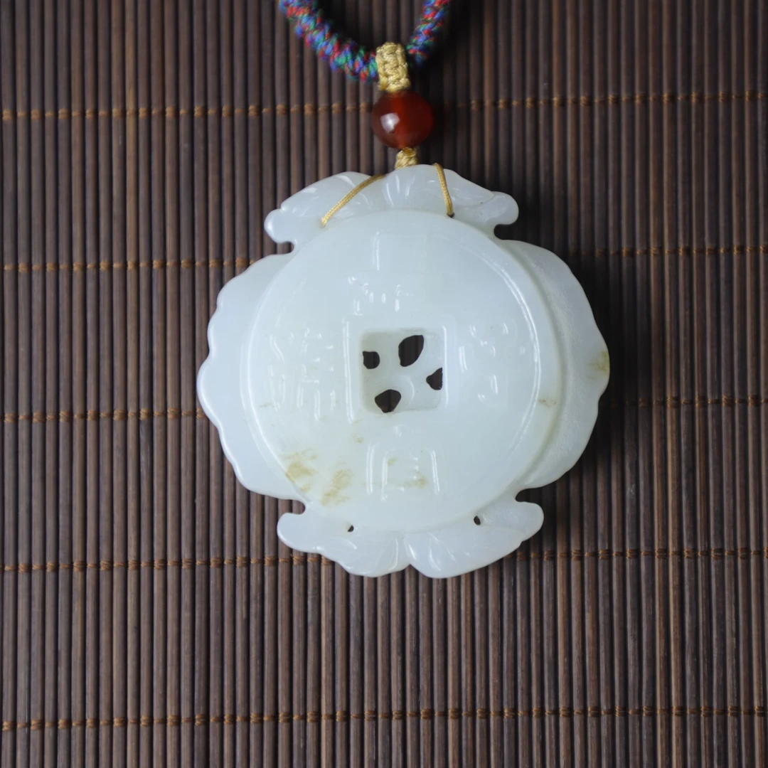 TCWWA07781清晚和田白玉福在眼前子孙长宜