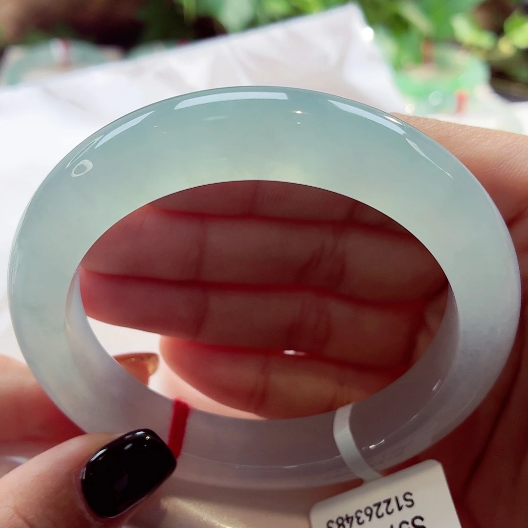 翡翠未镶嵌手镯冰条子上新68-055