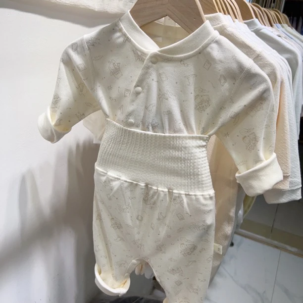 【免脱款】婴童宝宝纯棉a类高腰偏扣秋衣秋裤套装